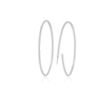 Gold Sleeper Hoop Earrings - 18.8mm (.74in) Diameter M6006