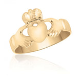 10K Yellow Gold Men's Claddagh Ring 77730277