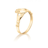 Ladies Claddagh Promise Ring - 10K Yellow Gold - Engagement - Marriage - Heritage - Engagement 77730577