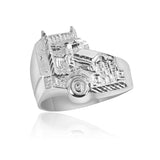 Sterling Silver Men's Truck Ring MJB9833S