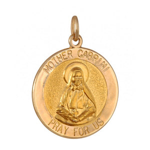 Mother Cabrini 18.5mm 14K Yellow Gold Pendant Charm 33208-1433