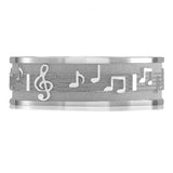 Sterling Silver Musical Notes Ring 7762148-M