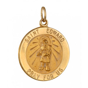 Saint Edward 18.5mm 14K Yellow Gold Pendant Charm 33209-0133