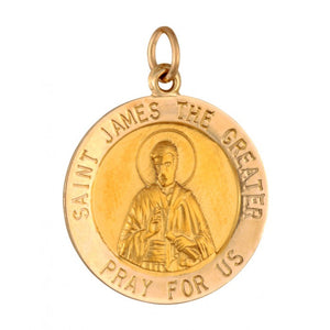 Saint James the Greater 18.5mm 14K Yellow Gold Pendant Charm 33209-1233