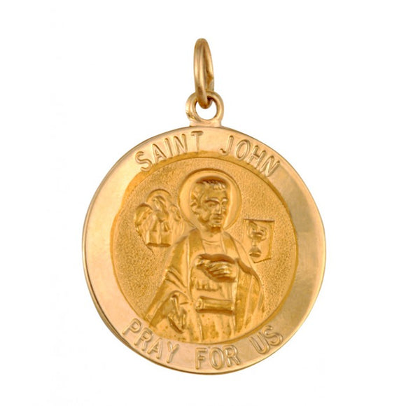 Saint John 18.5mm 14K Yellow Gold Pendant Charm 33209-1333