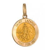 Saint Lazarus 15.5mm 14K Yellow Gold Pendant Charm 33209-2233