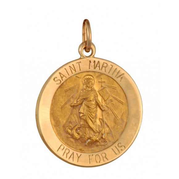 Saint Martha 18.5mm 14K Yellow Gold Pendant Charm 33209-2633