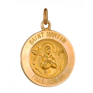 Saint Martin 15.5mm 14K Yellow Gold Pendant Charm 33209-2733