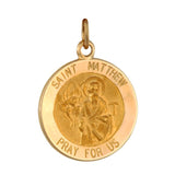 Saint Matthew 18.5mm 14K Yellow Gold Pendant Charm 33402-0433