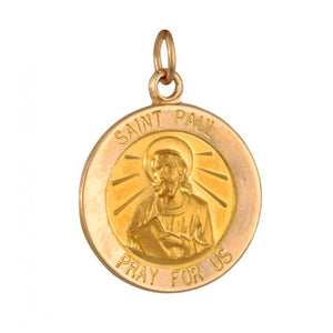 Saint Paul 15.5mm 14K Yellow Gold Pendant Charm 33209-3633