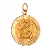 Saint Peter 15.5mm 14K Yellow Gold Pendant Charm 77209-3877