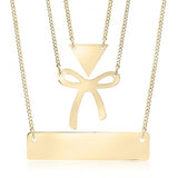 Large 10K Yellow Gold Triangle Pendant MJP05Y