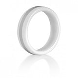 White Ceramic and Tungsten Center Wedding Band or Fashion Ring 66TUR-4483166