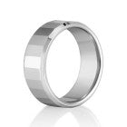 Multi-Faceted Mirror Finish Tungsten Ring - Wedding or Fashion Band 66TUR-4484566