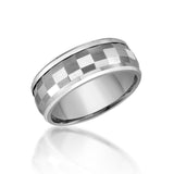 Spinning Tungsten Faceted Wedding Band or Fashion Ring 66TUR-4484966