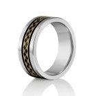 Tungsten Spinning Ring - Wedding or Fashion - Flat Edge 66TUR-4484866