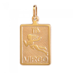 10K Yellow Gold Virgo Pendant