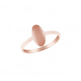 Oval Signet Ring - 10K Yellow Gold/White Gold/Pink Gold or Sterling Silver MJ405-77