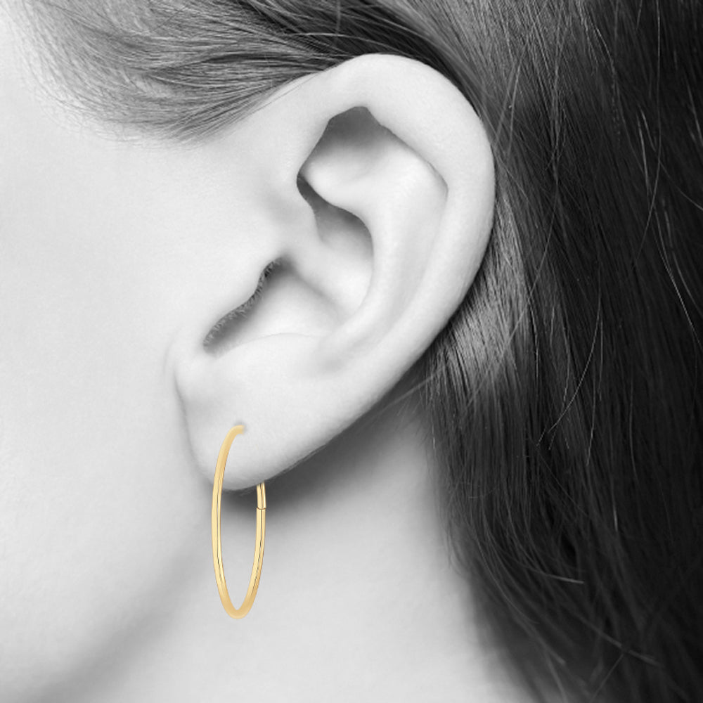 EXTRA LARGE Hoop Earrings 5 Inch Hoop Earrings Gold Plated 140mm Hoop  Earrings - Etsy