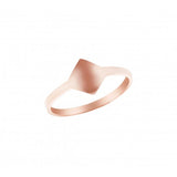 Rhombus Signet Ring - 10K Yellow Gold/White Gold/Pink Gold or Sterling Silver MJ405-85